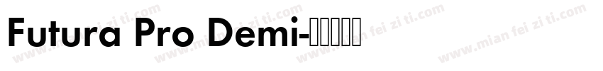 Futura Pro Demi字体转换